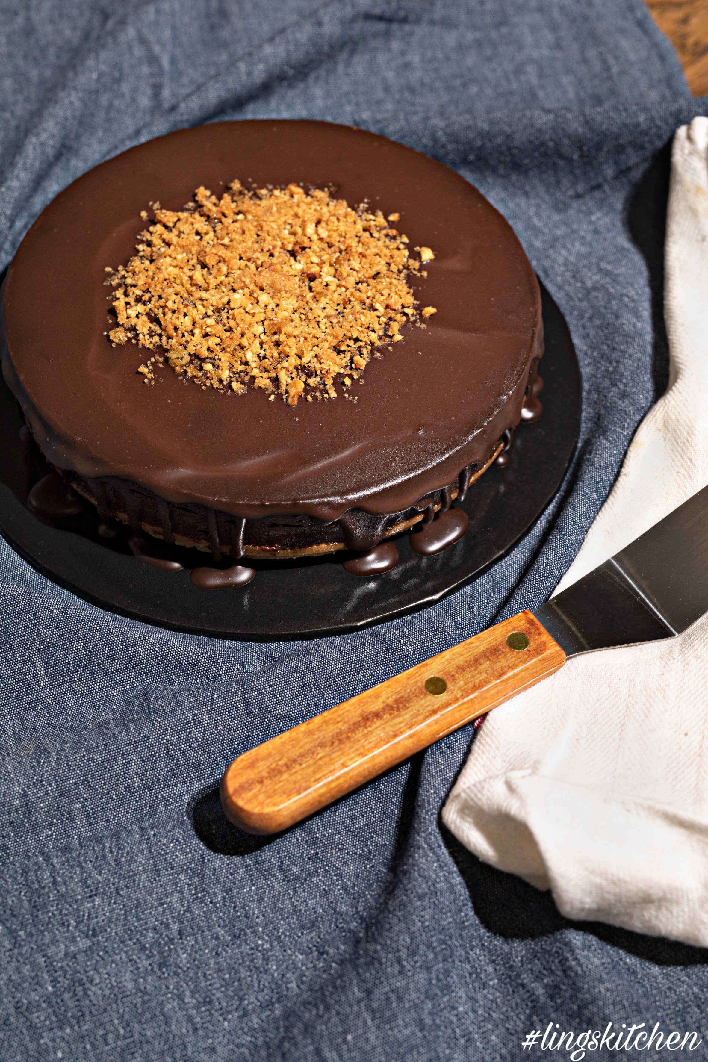 Dark Chocolate Hazelnut Cheesecake